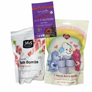 Bath Bomb and Gel Mask Set